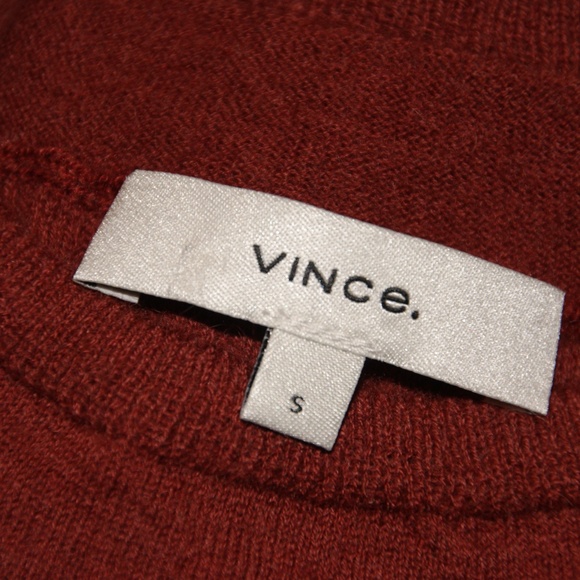 VINCE. Mixed Rib Cashmere Long Sleeve Sweater sz S - Picture 6 of 8